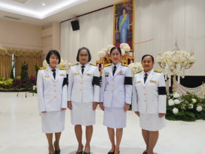 สำนักงานการตรวจเงินแผ่นดินภูมิภาคที่ 13 (จังหวัดสุราษฎร์ธานี) ร่วมบำเพ็ญกุศลปัญญษสมวาร (ครบ 50 วัน) อุทิศถวายเป็นพระราชกุศลแด่สมเด็จพระนางเจ้าสิริกิติ์ พระบรมราชินีนาถ พระบรมราชชนนีพันปีหลวง